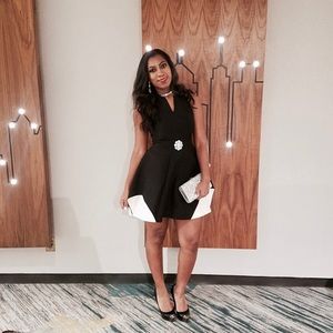 Black Mini Halston Gown